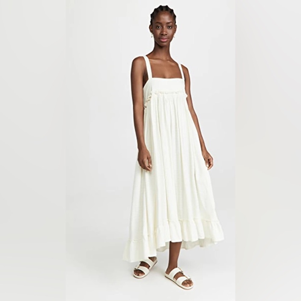 Free People Cream Gretchen Dress